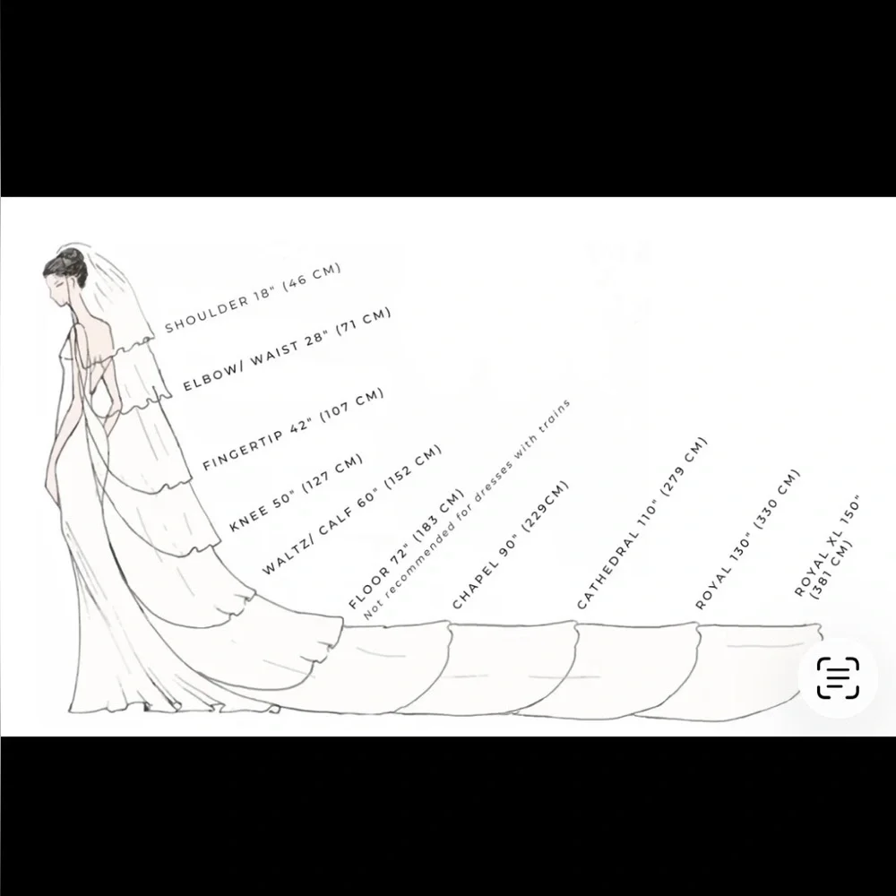 Mantilla Lace Wedding Veil - Picture 10 of 10